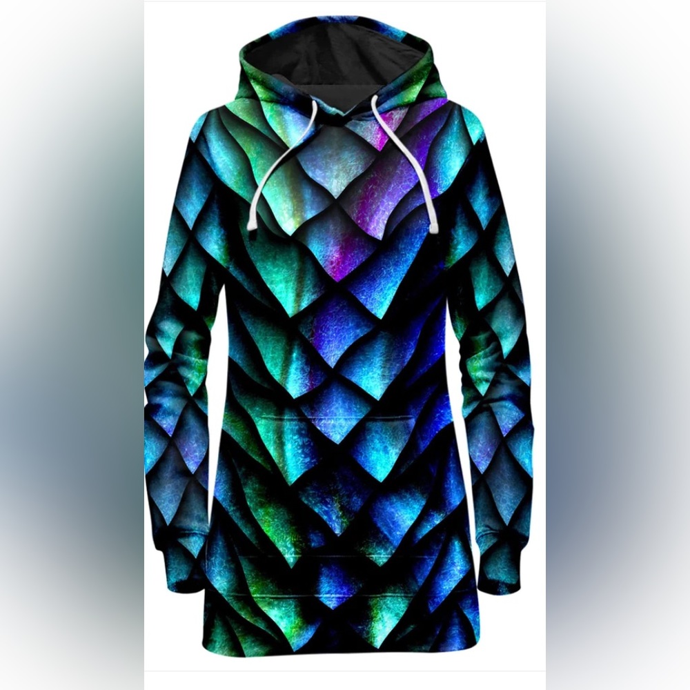Iedm hoodie dress Dragon scales
